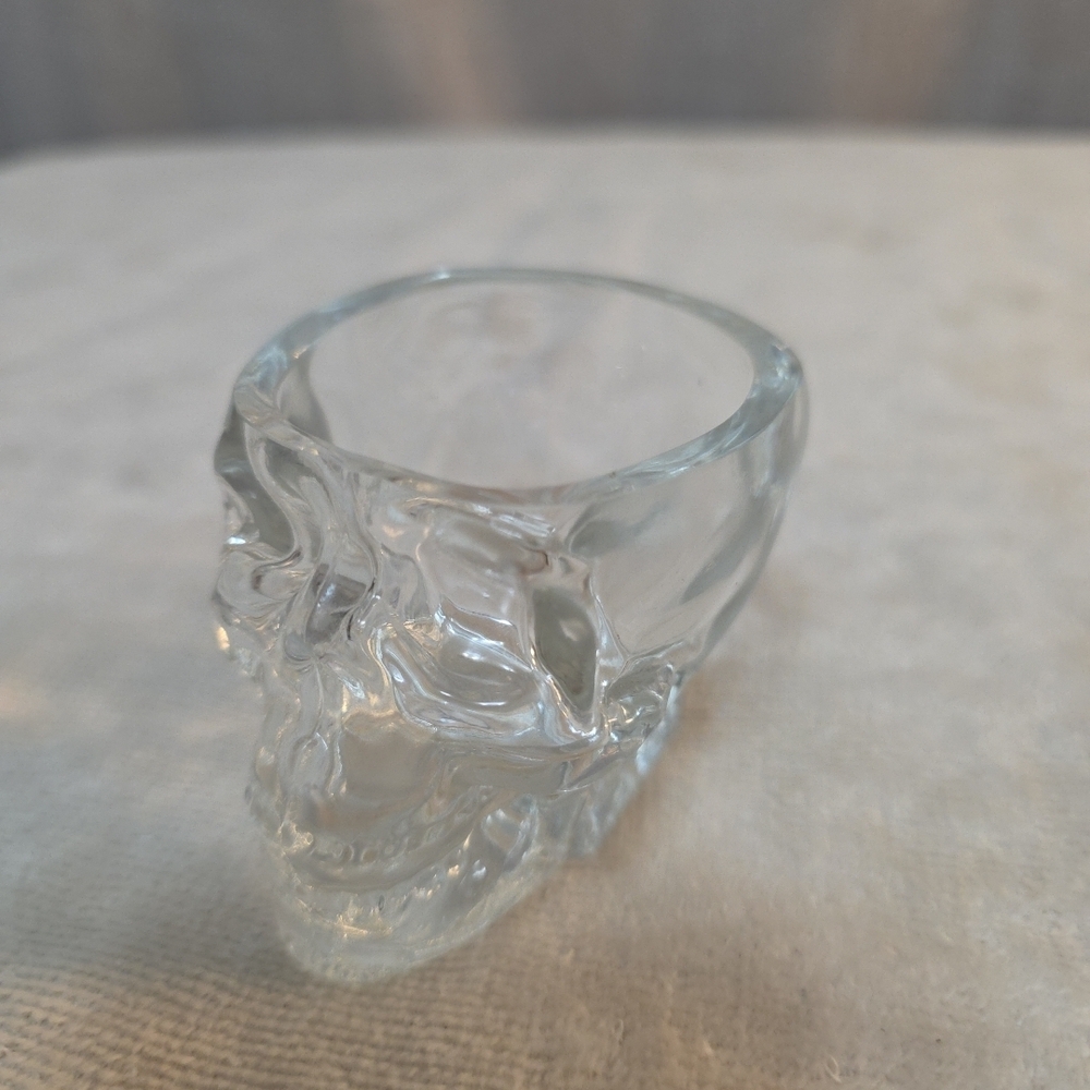 Clear Skull Shot Glass
